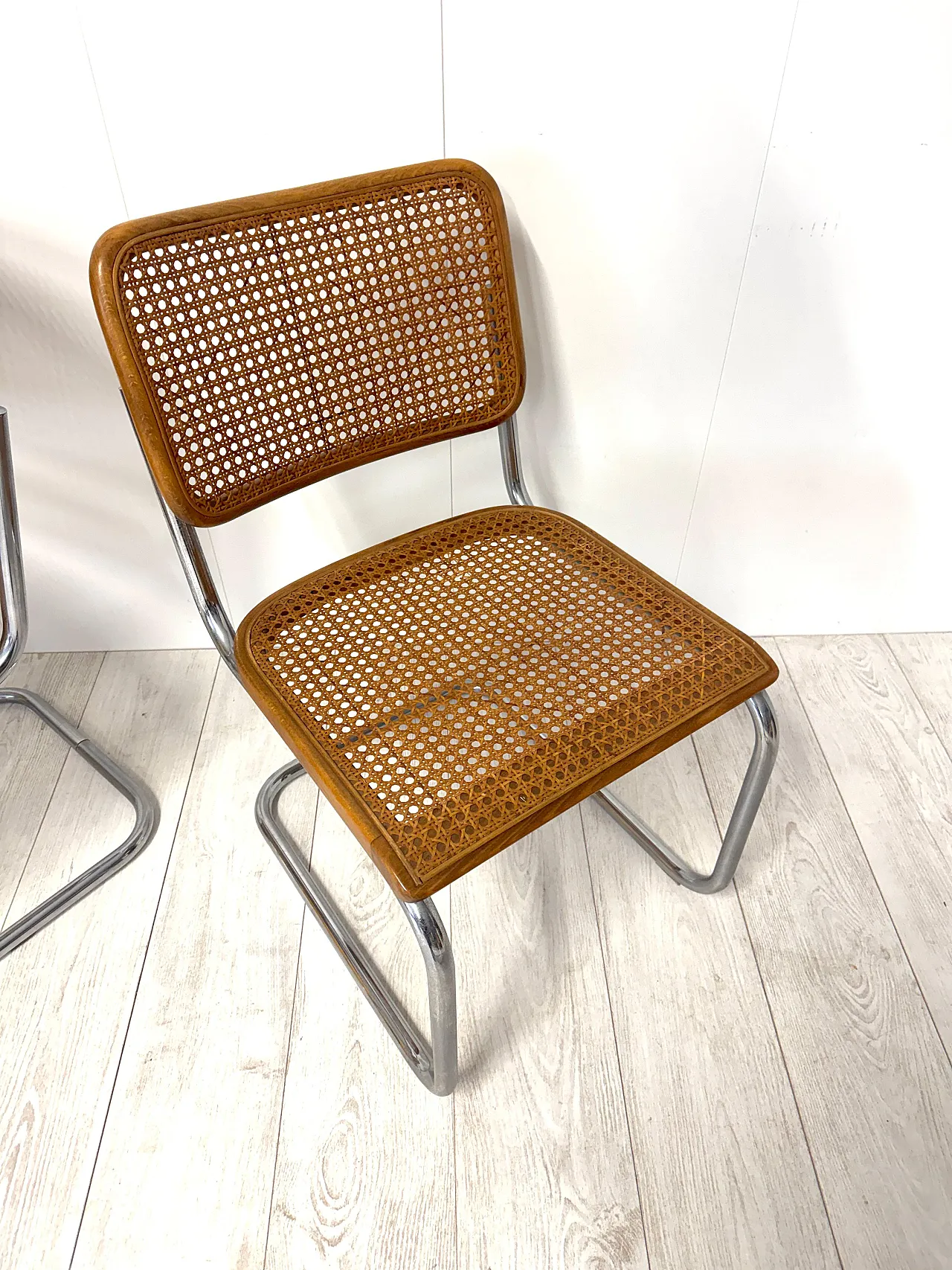 Marcel Breuer, Quattro sedie mod. B32 "Cesca", cod. Thonet, anni '70 15