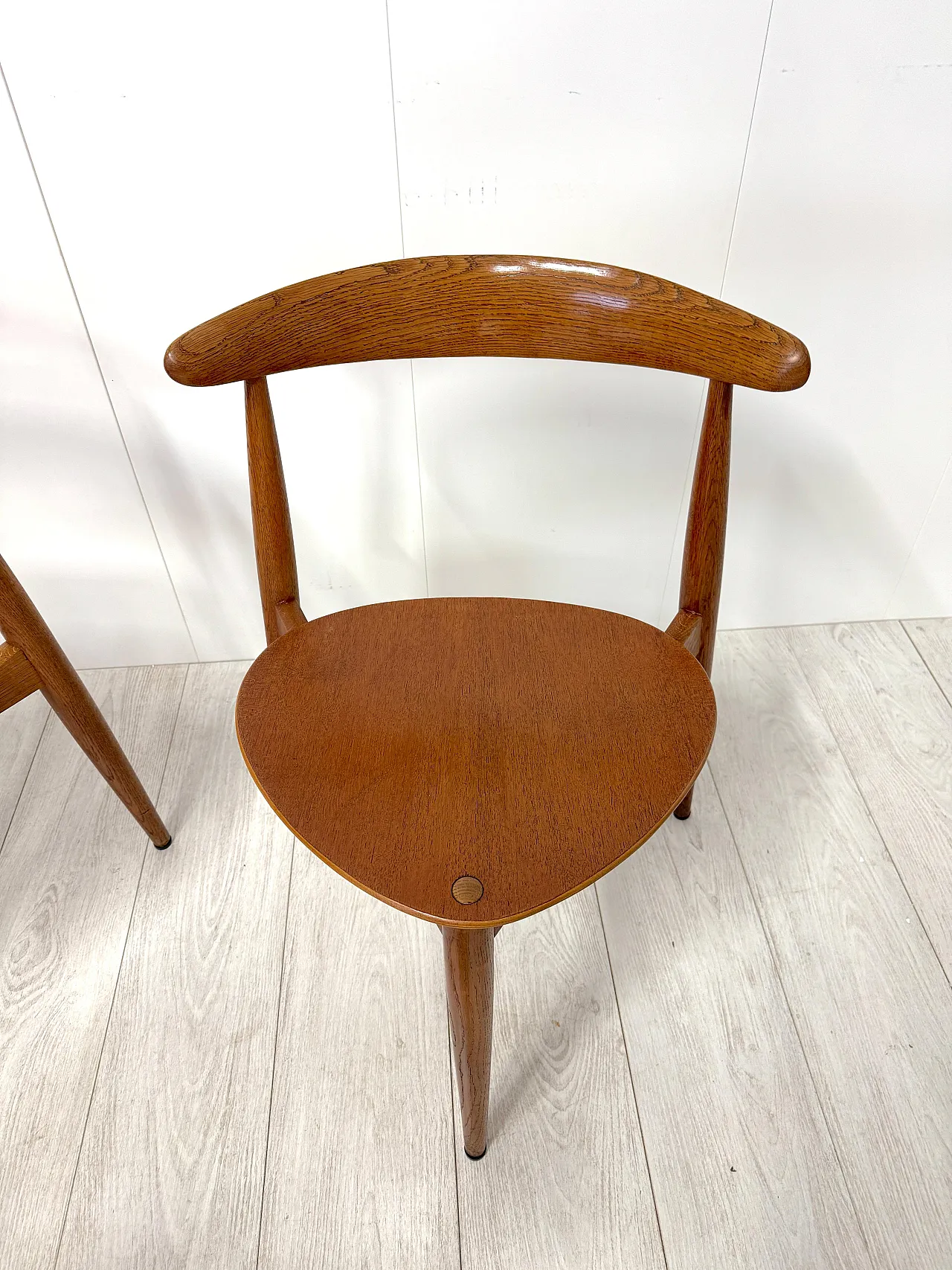 Table with chairs Heart by Hans Wegner for Fritz Hansen, 1950s 12