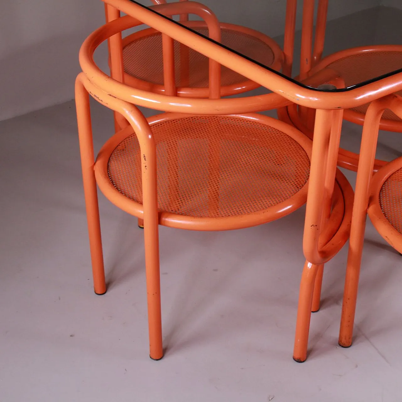 Locus Solus set arancione di Gae Aulenti per Poltronova, anni '70 5