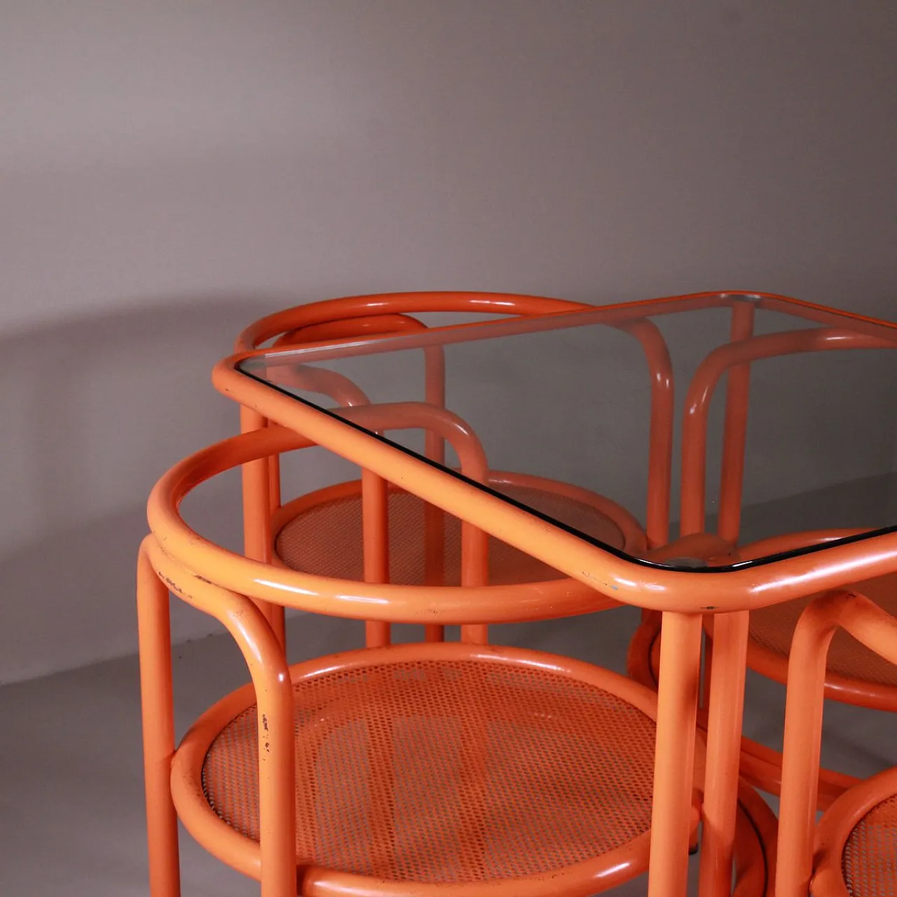 Locus Solus set arancione di Gae Aulenti per Poltronova, anni '70 8