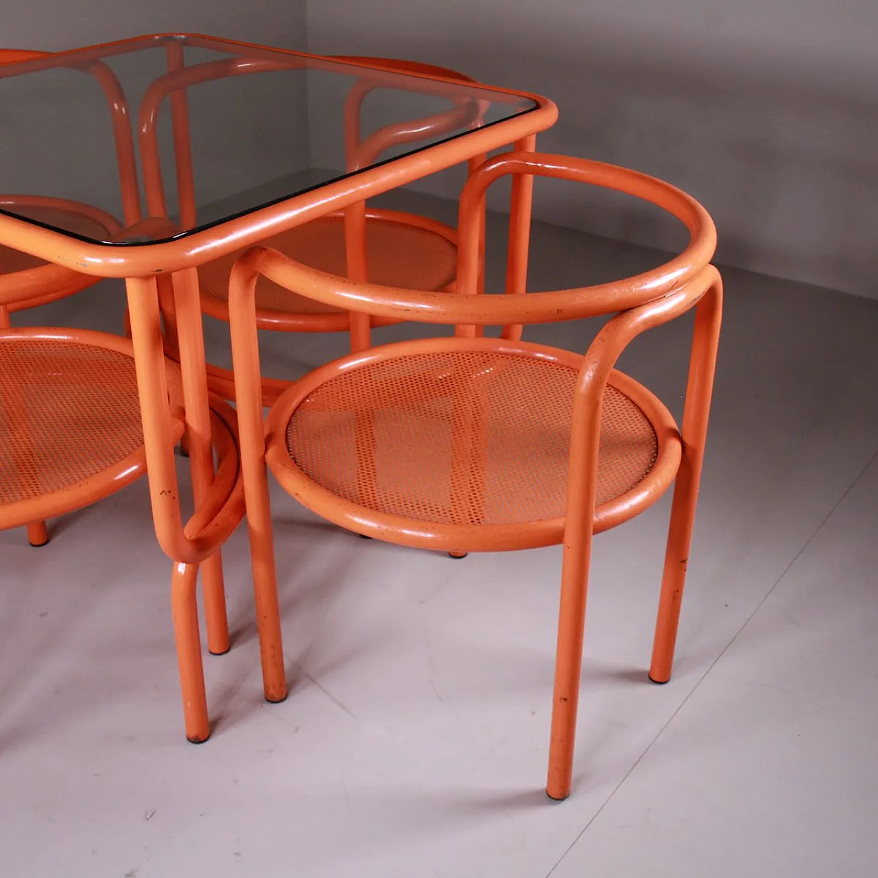 Locus Solus set arancione di Gae Aulenti per Poltronova, anni '70 9
