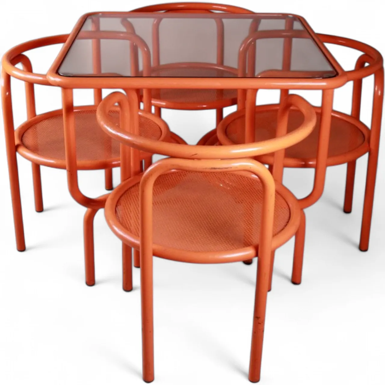 Locus Solus set arancione di Gae Aulenti per Poltronova, anni '70 12