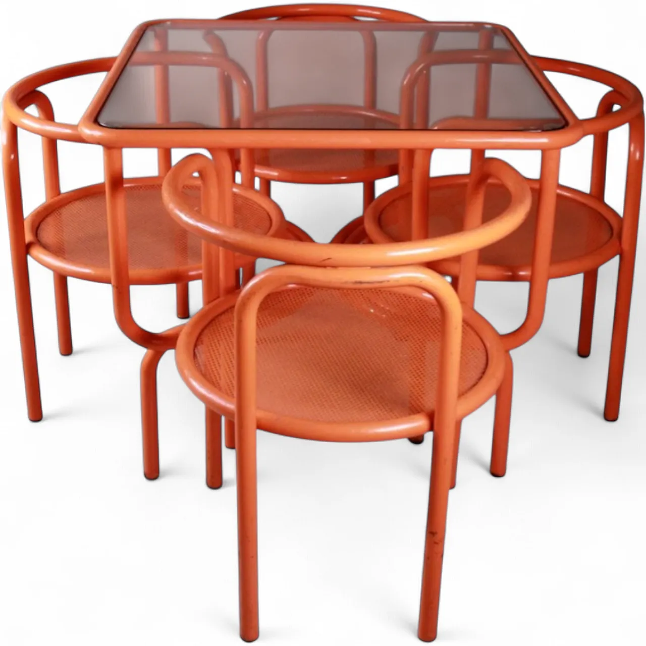 Locus Solus set arancione di Gae Aulenti per Poltronova, anni '70 13