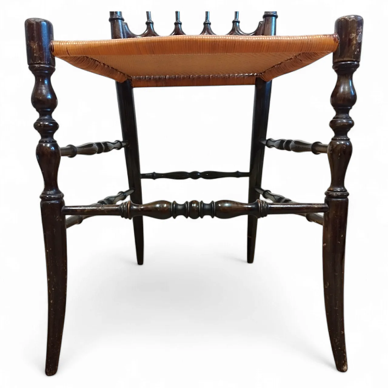 6 sedie Chiavarine in legno di ciliegio, anni '20 14