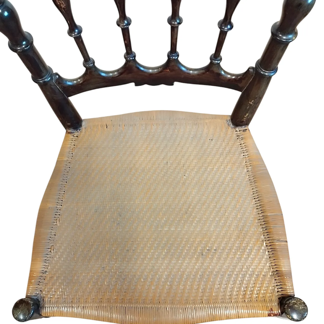 6 sedie Chiavarine in legno di ciliegio, anni '20 17