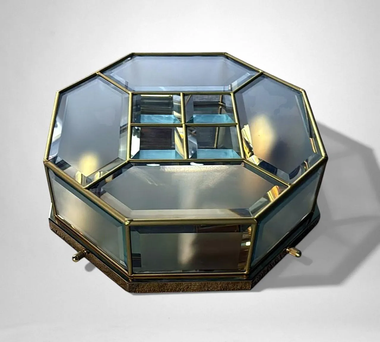 Mid-Century Modern brass and satin glass ceiling lights pair, 1970s 12