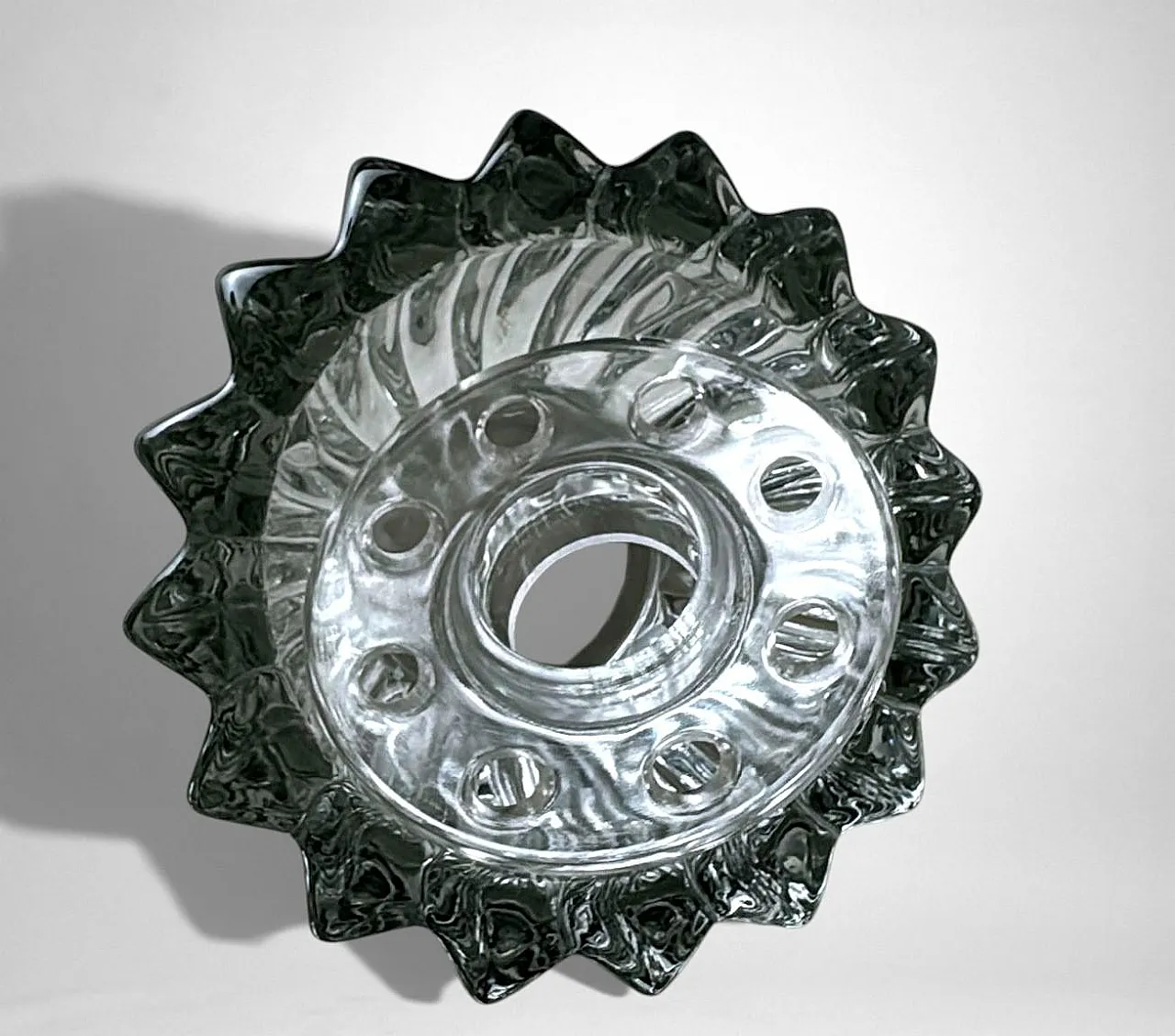 Art Deco Pierre D’Avesn glass bowl, 1930s 4