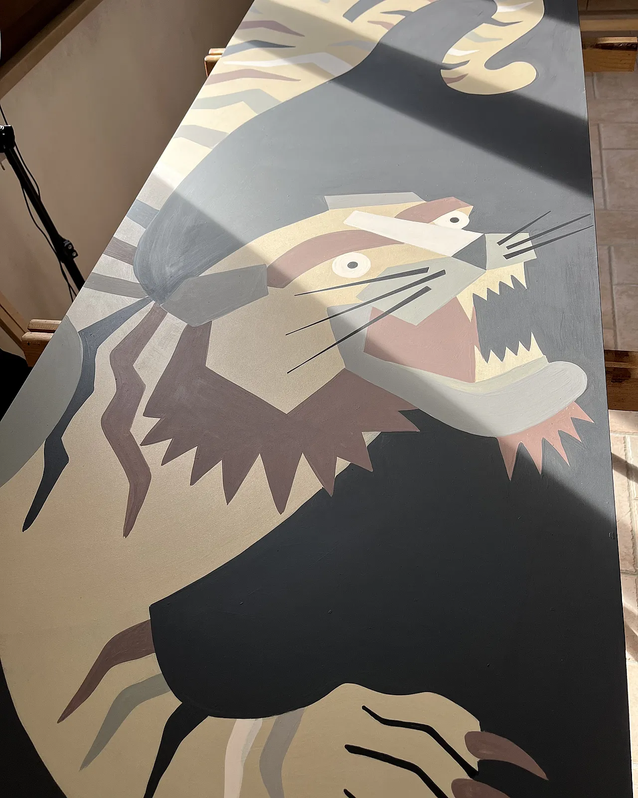 Painting The Night Tiger Exotic Neo-Futurism style, 2000s 3