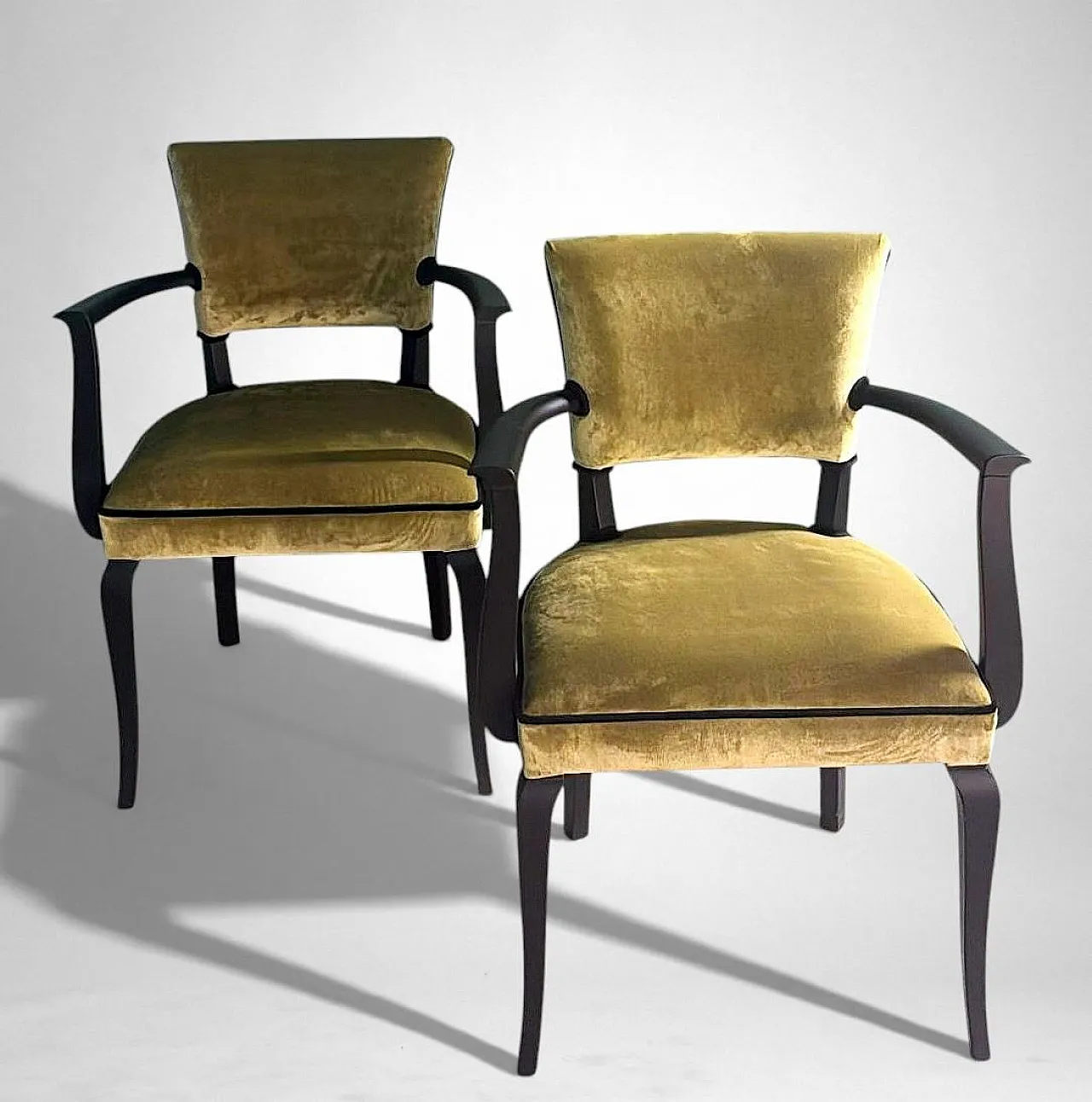 Art Decò pair of Bridge chairs, 1950s 5