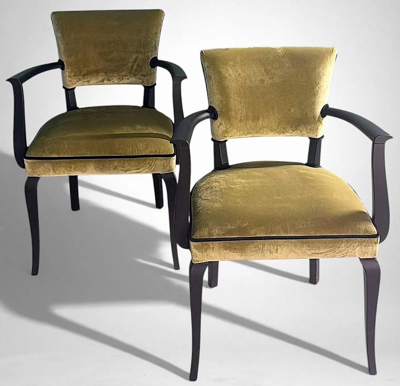 Art Decò pair of Bridge chairs, 1950s 6