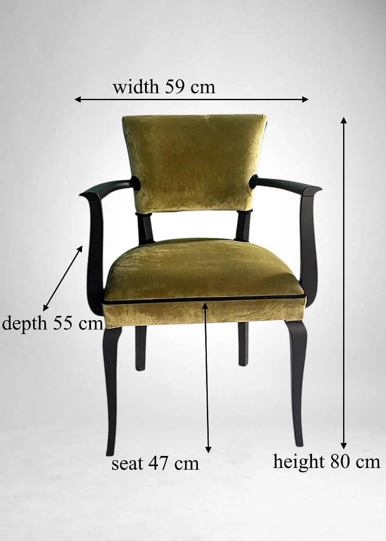 Art Decò pair of Bridge chairs, 1950s 19