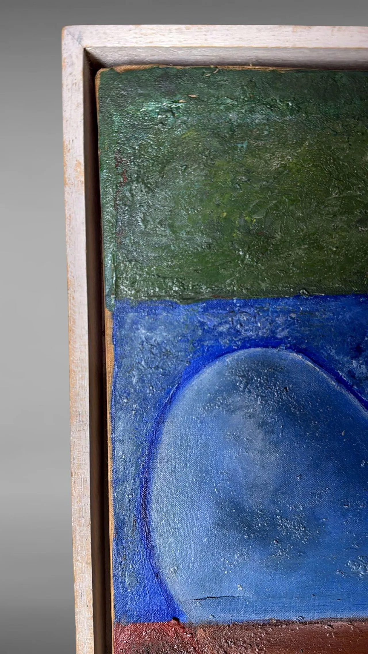 Abstract lyrical oil painting on canvas, mid-20th century 10