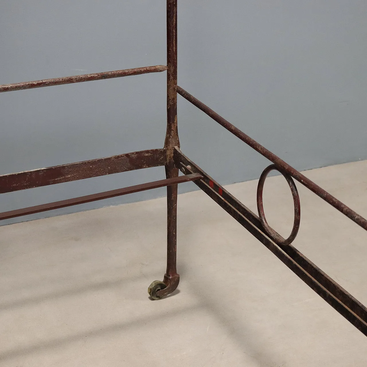 Single iron bed, lacquered and painted, 19th century 7
