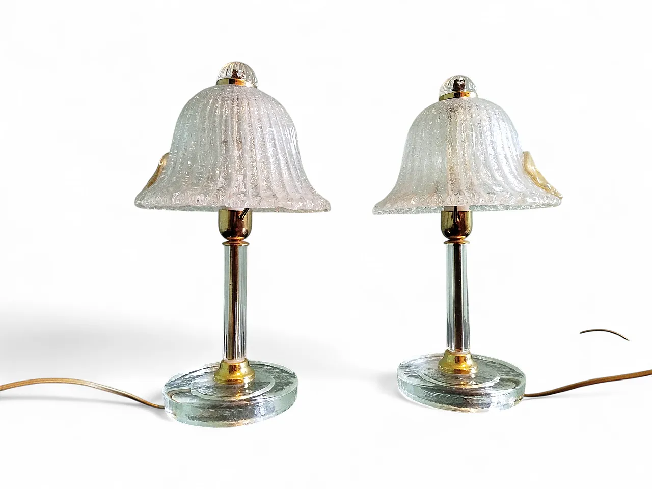 Coppia lampade Murano, anni '70 7