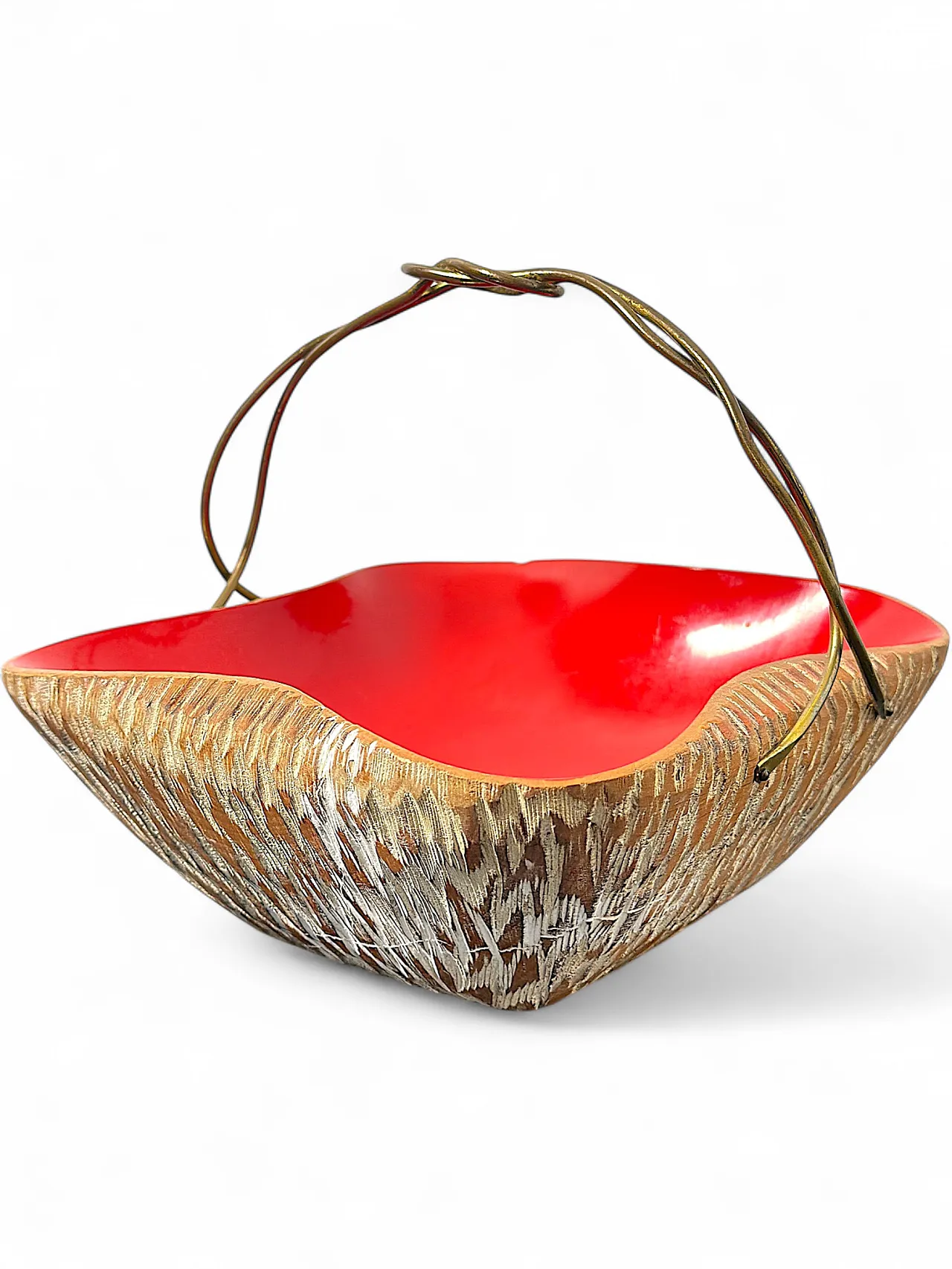 Cesto Centrotavola Aldo Tura per Macabo – Anni '50 Made in Italy 9