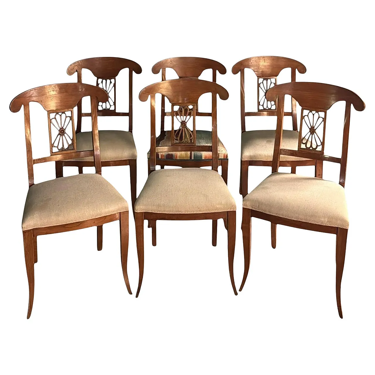 6 Chairs in Biedermeier style, early 20th century 1