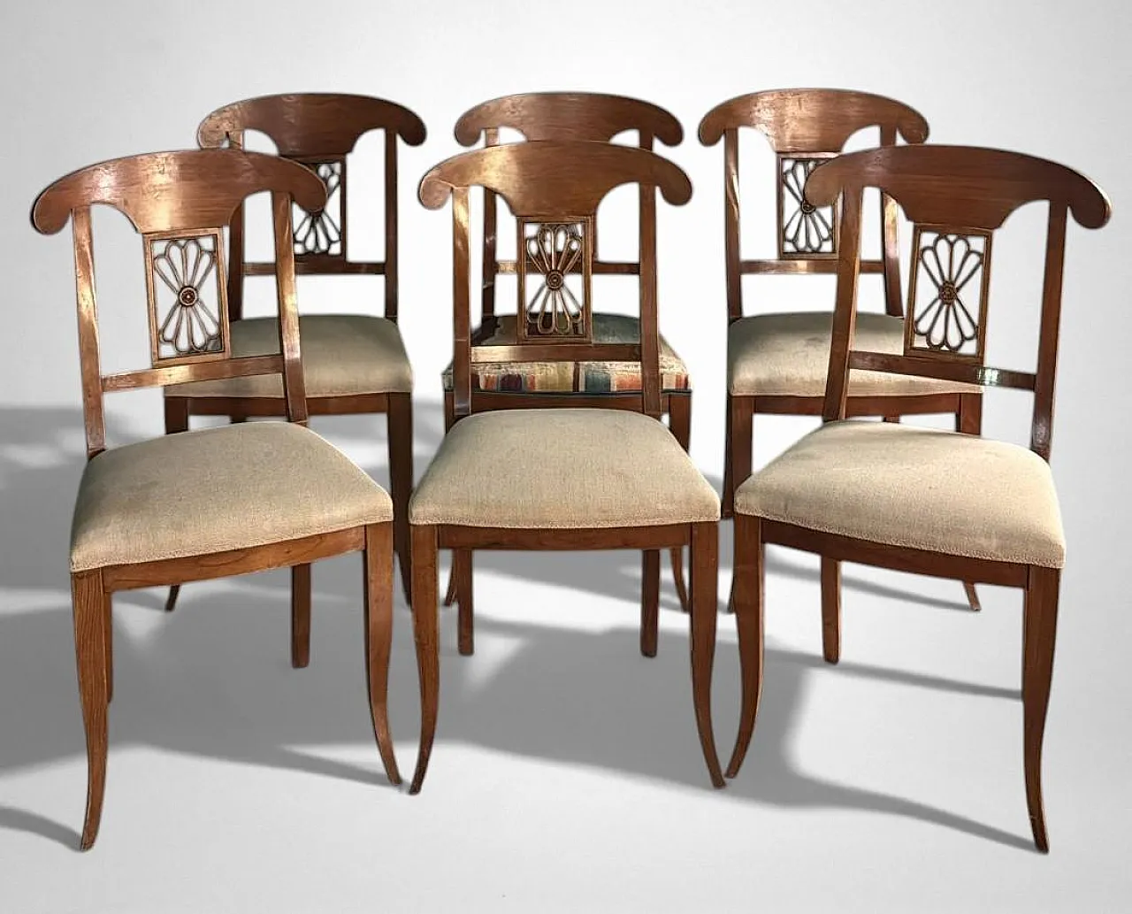 6 Chairs in Biedermeier style, early 20th century 2