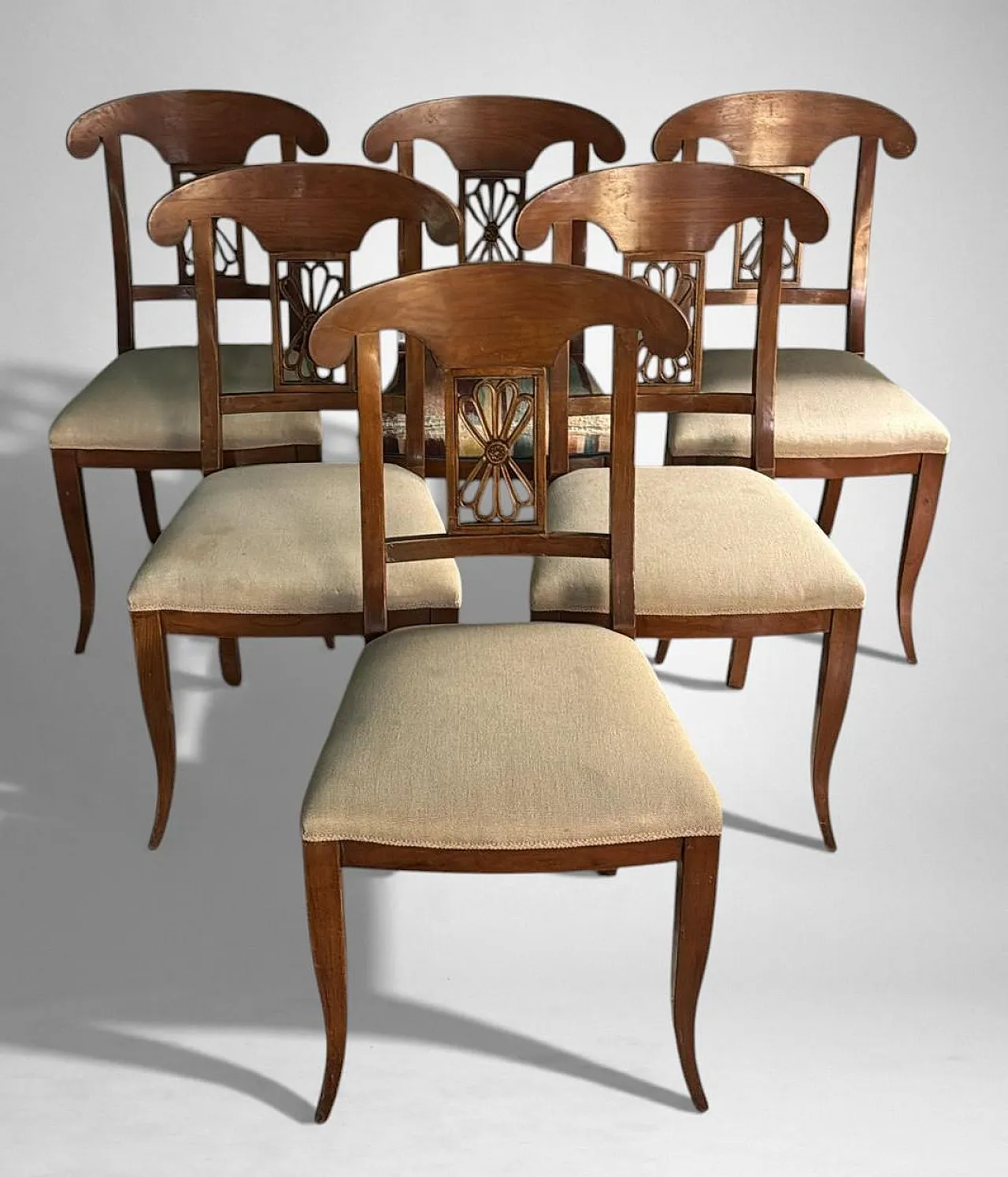 6 Chairs in Biedermeier style, early 20th century 3