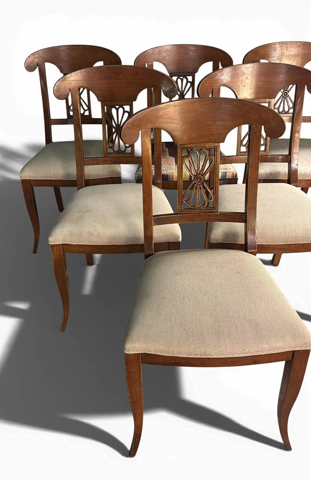 6 Chairs in Biedermeier style, early 20th century 7