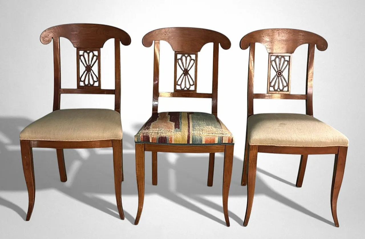 6 Chairs in Biedermeier style, early 20th century 8