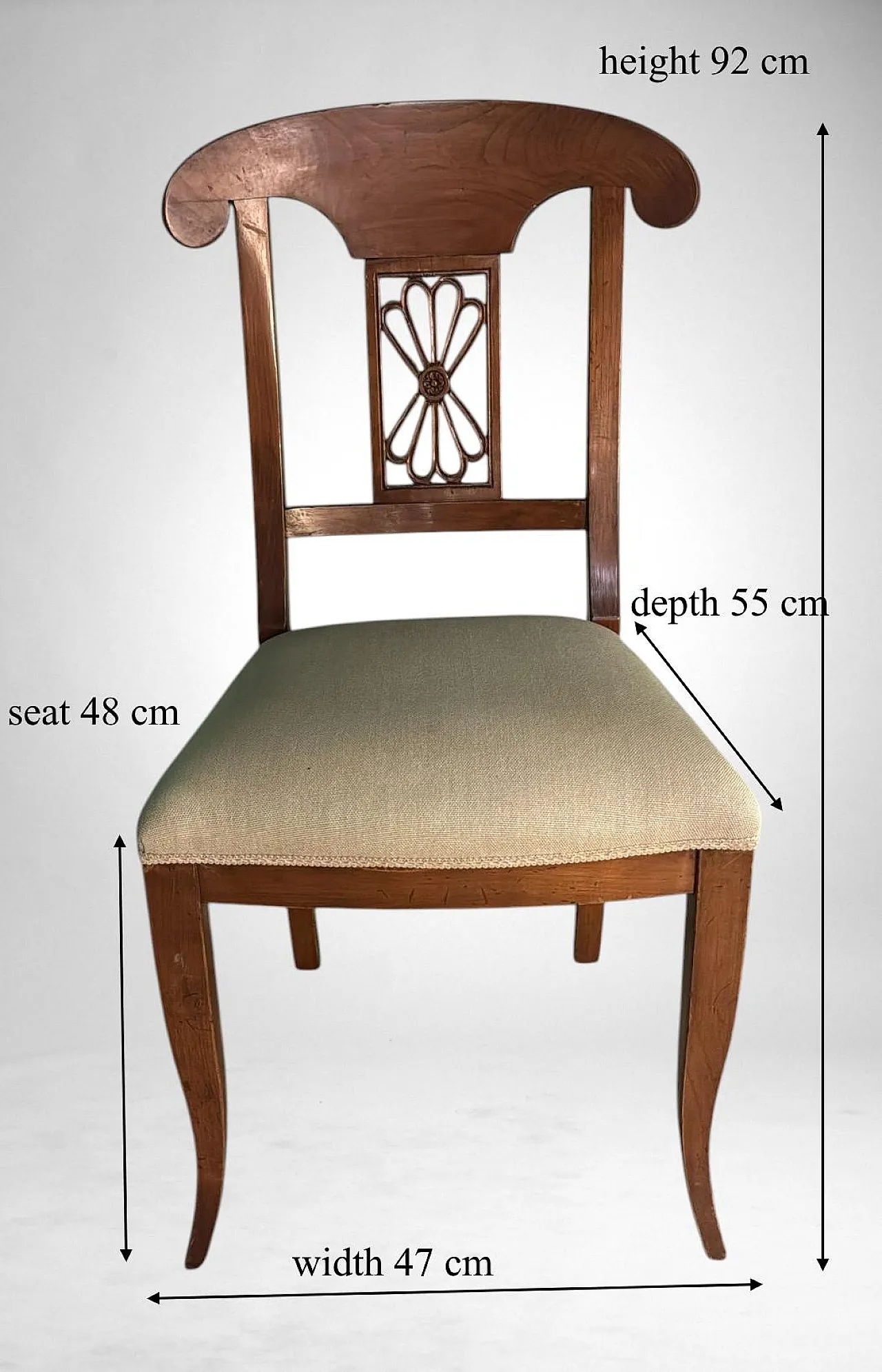 6 Chairs in Biedermeier style, early 20th century 18