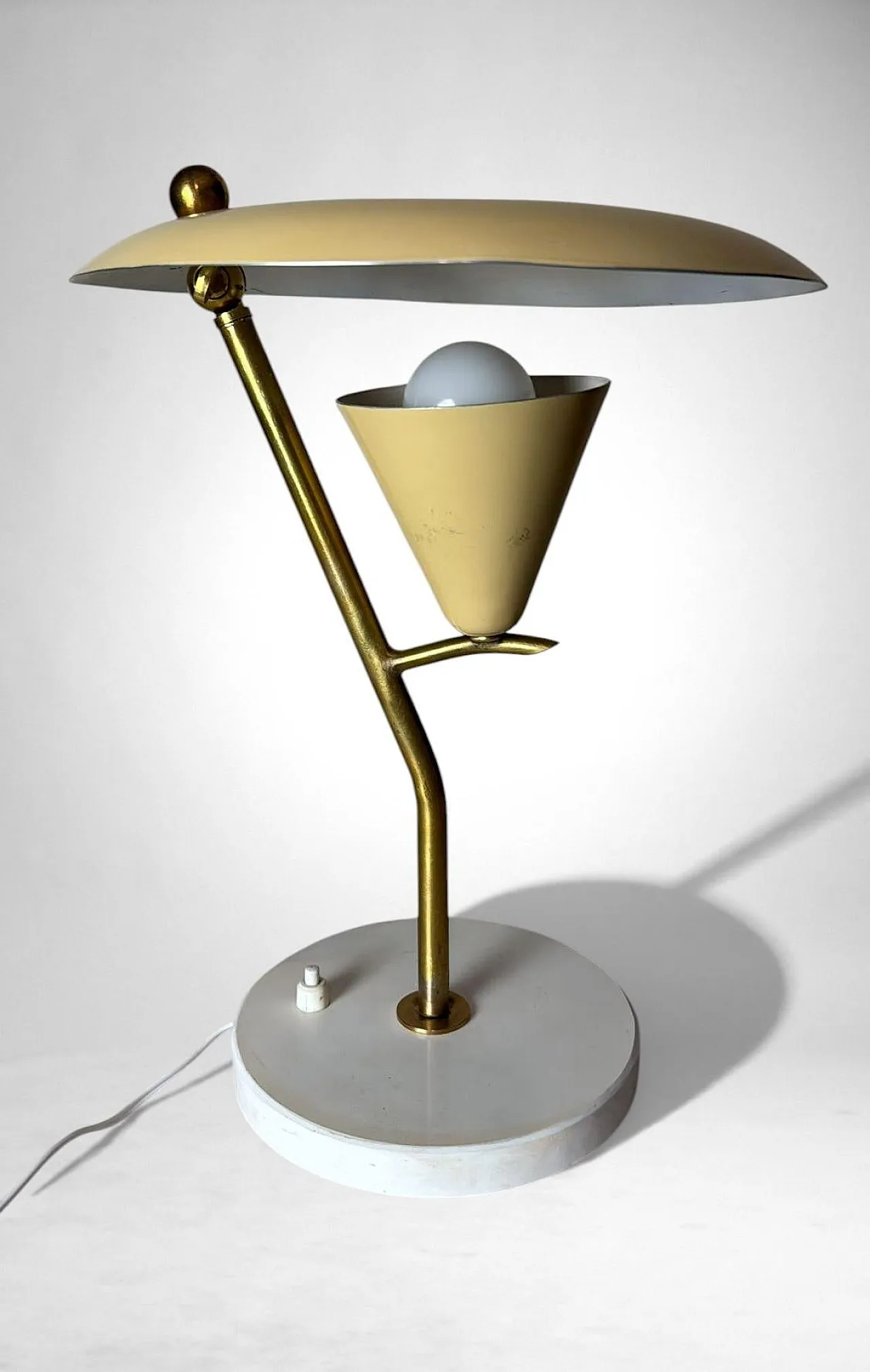 Adjustable table lamp in metal and brass, 1960s 2