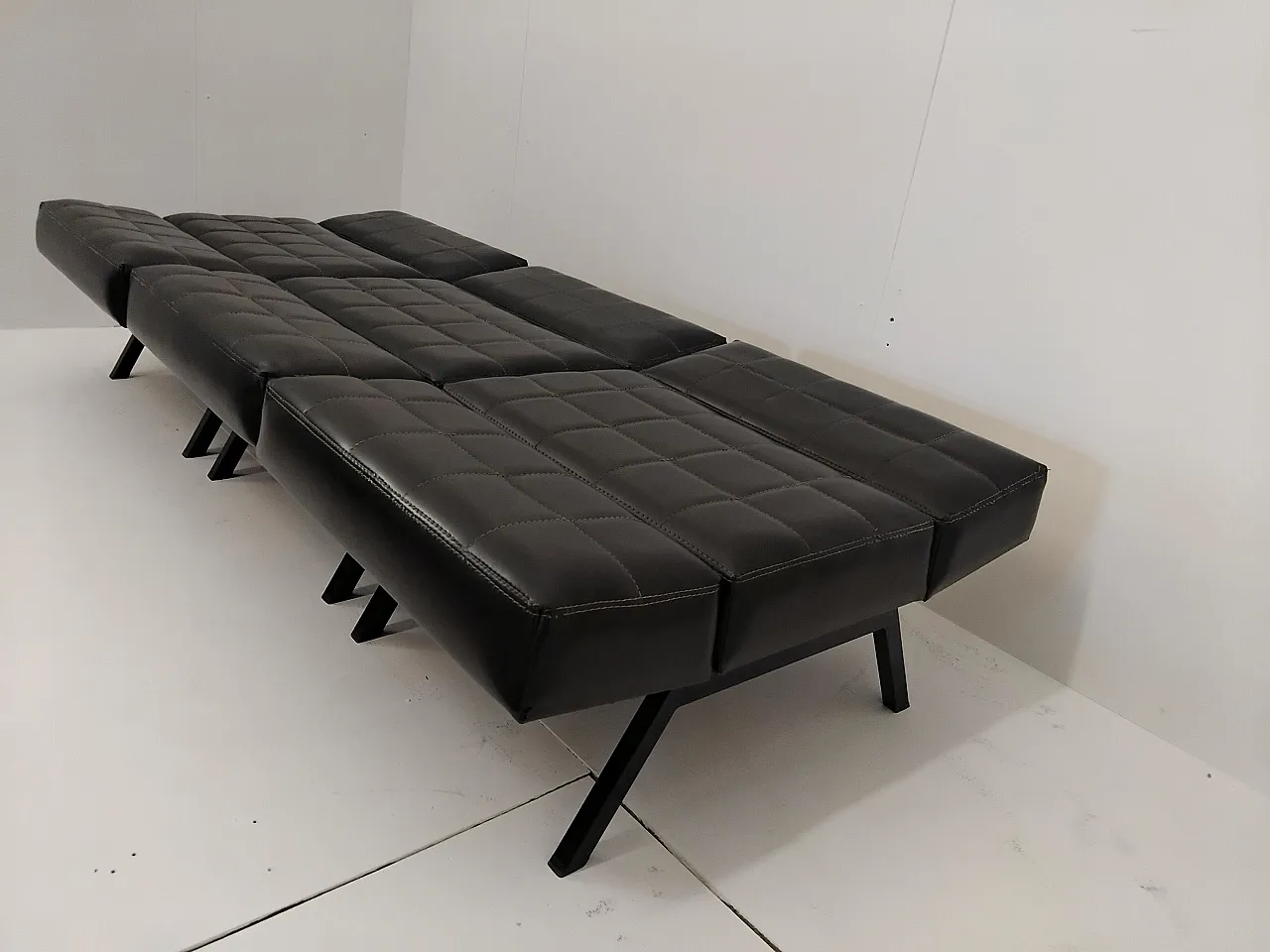 3 armchairs and bench sofa by Rito Valla, 1960s 8