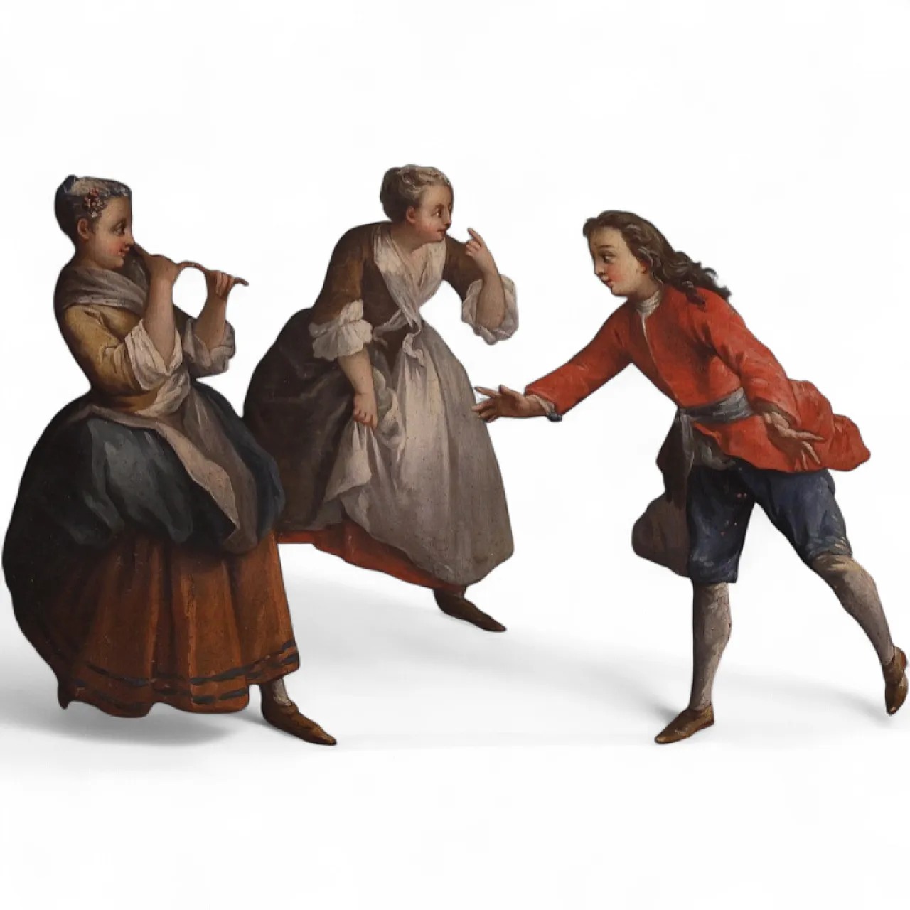 French painting of a children's game, 18th century 16