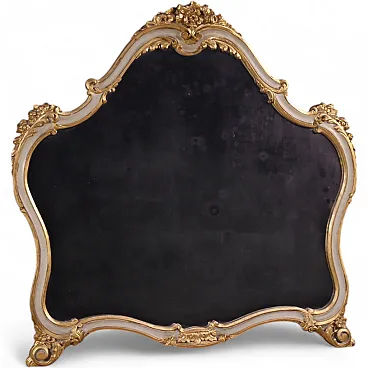 Italian lacquered and gilded mirror from the 20th century