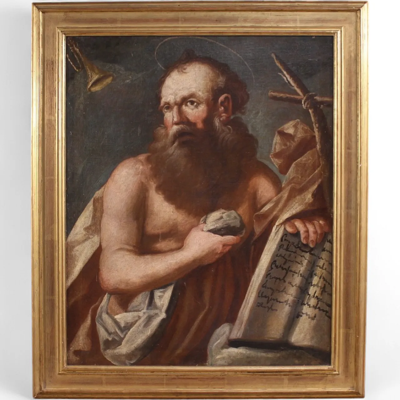 Dipinto religioso San Girolamo penitente, '600 15