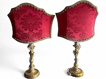 Pair of lights from two candelabras, 19th century