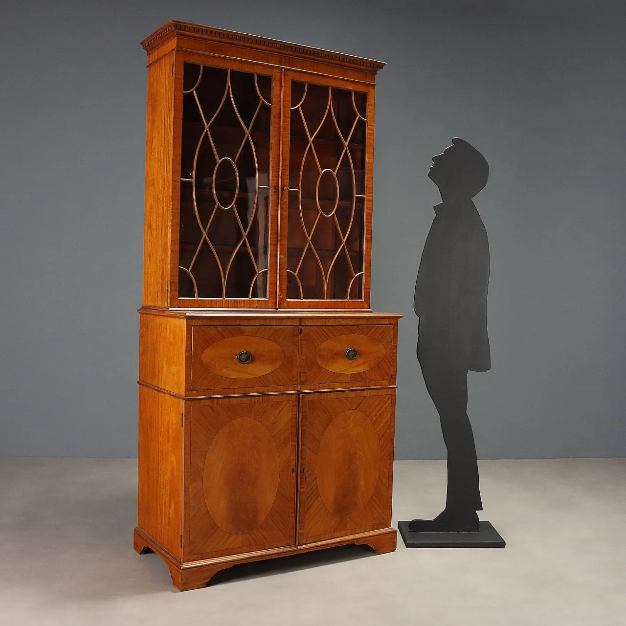 English satinwood bookcase, late 19th century 3