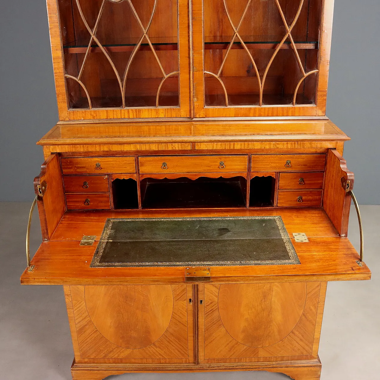 English satinwood bookcase, late 19th century 9
