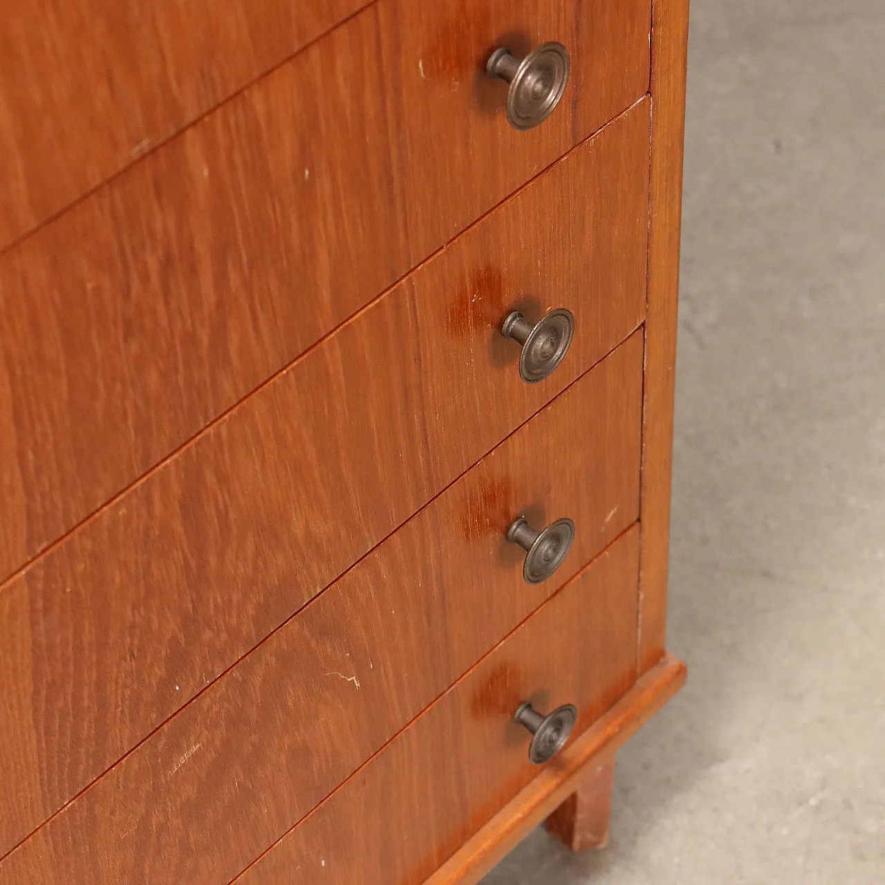 Mobile vetrina in teak e vetro, anni '60 8