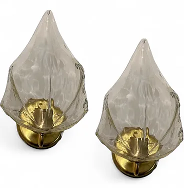 Pair of Murano glass sconces by La Murrina, 1970s