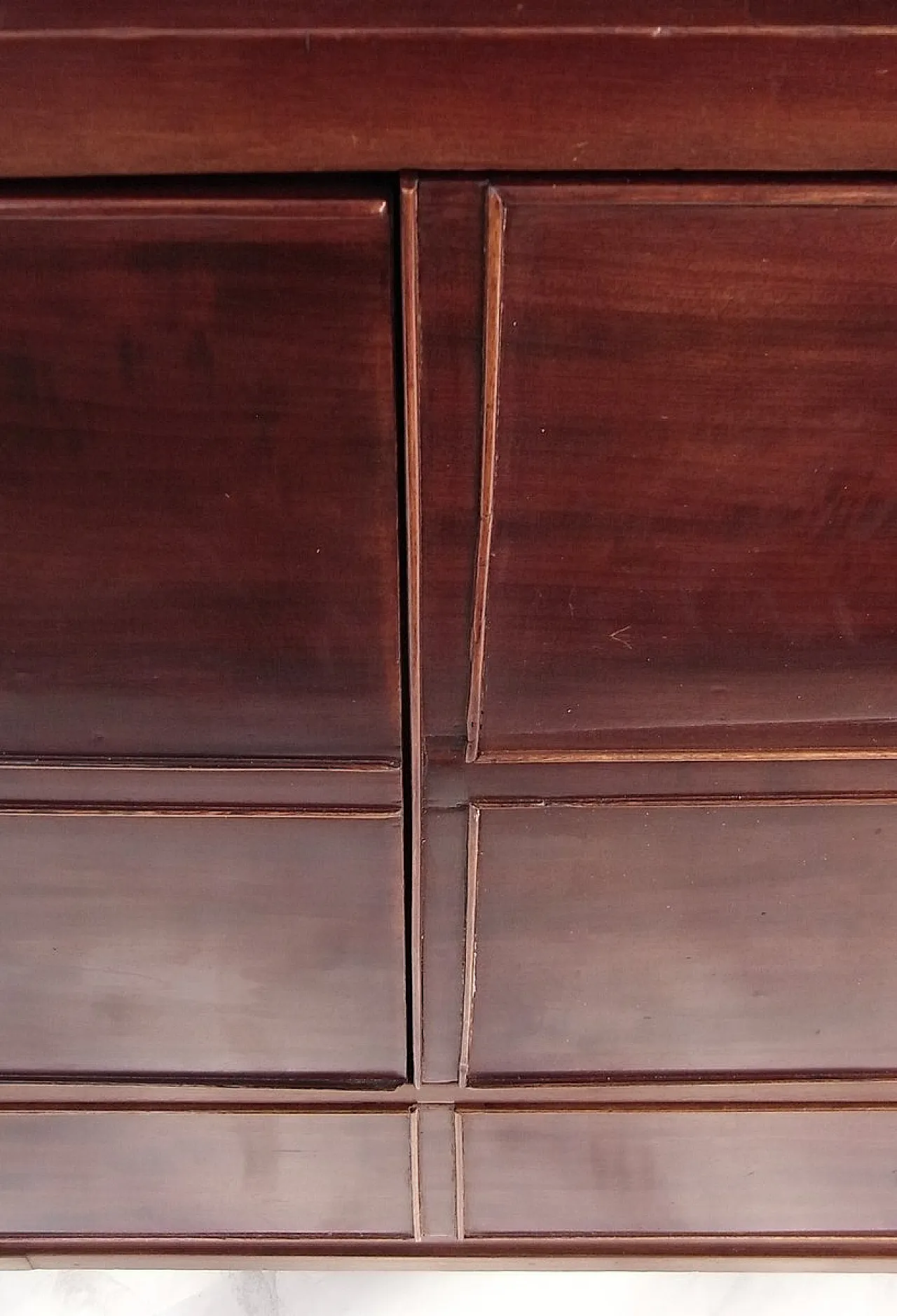 Secretaire a cilindro in mogano lucido, fine '800 20