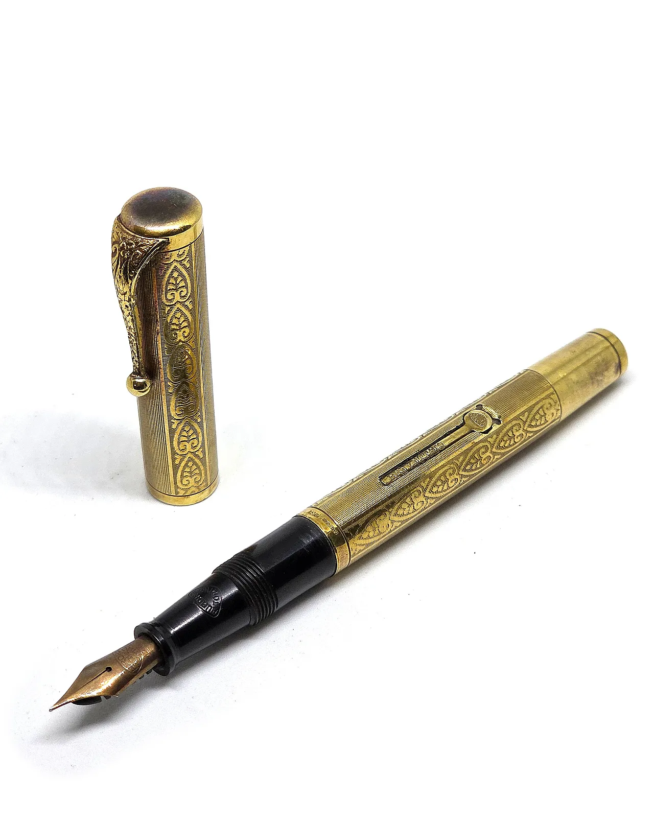 Aurora Set Lever Fountain Pen mechanical Pencil 14KR, 30s 10