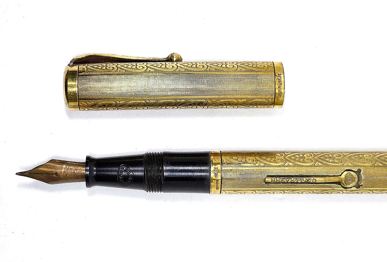 Aurora Set Lever Fountain Pen mechanical Pencil 14KR, 30s 12