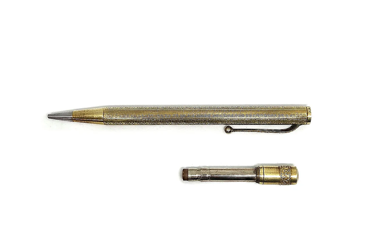 Aurora Set Lever Fountain Pen mechanical Pencil 14KR, 30s 20