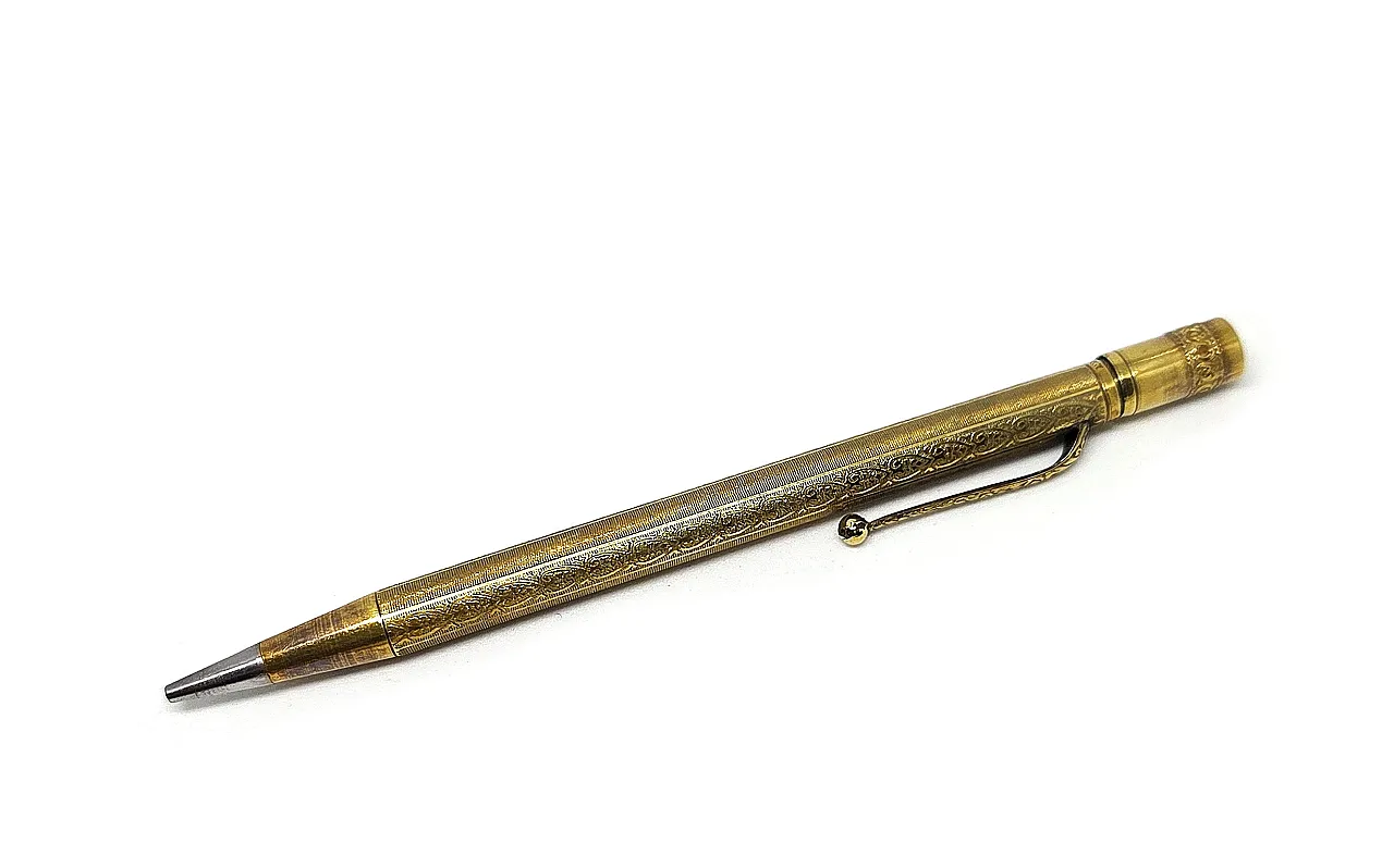 Aurora Set Lever Fountain Pen mechanical Pencil 14KR, 30s 22