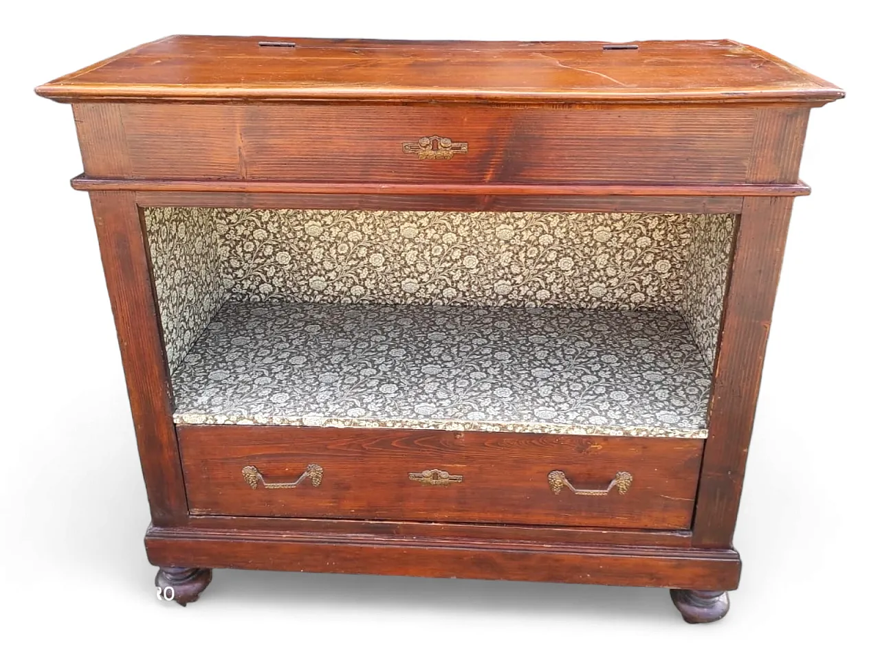 Cassettone in abete, fine '800 3