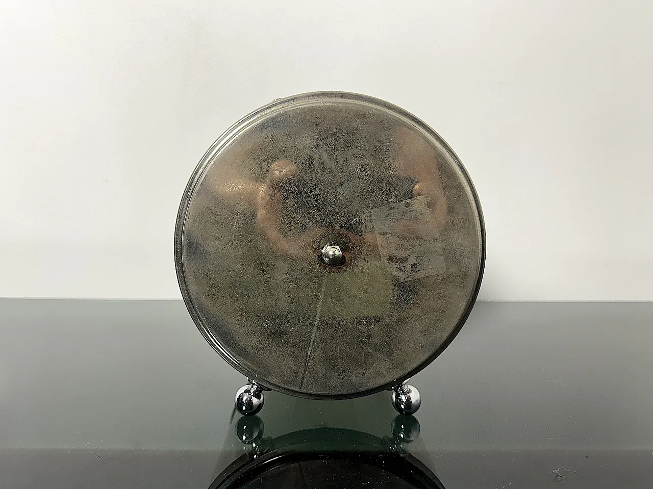 Transparent chromed biscuit holder, 1970s 2