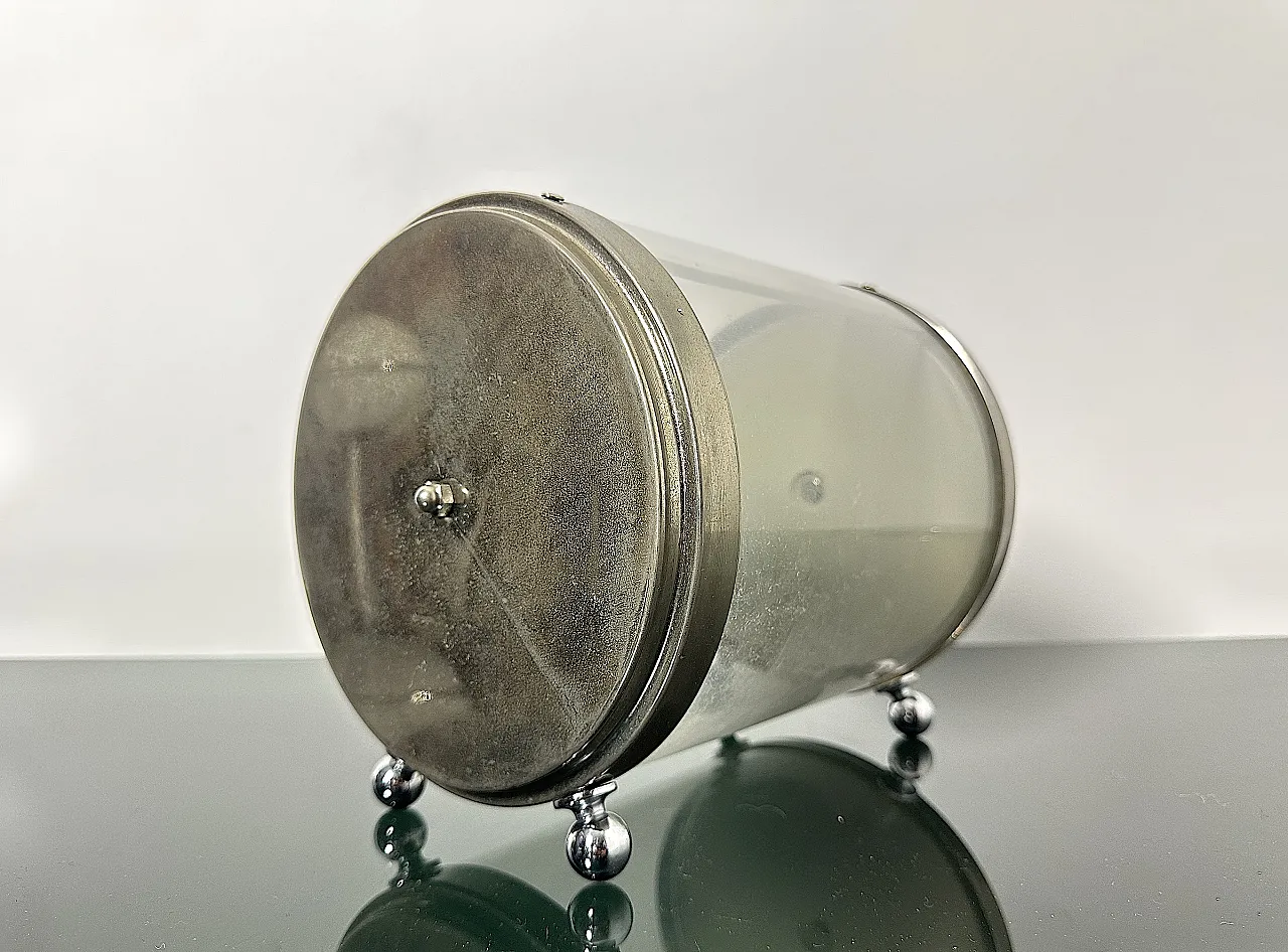 Transparent chromed biscuit holder, 1970s 5