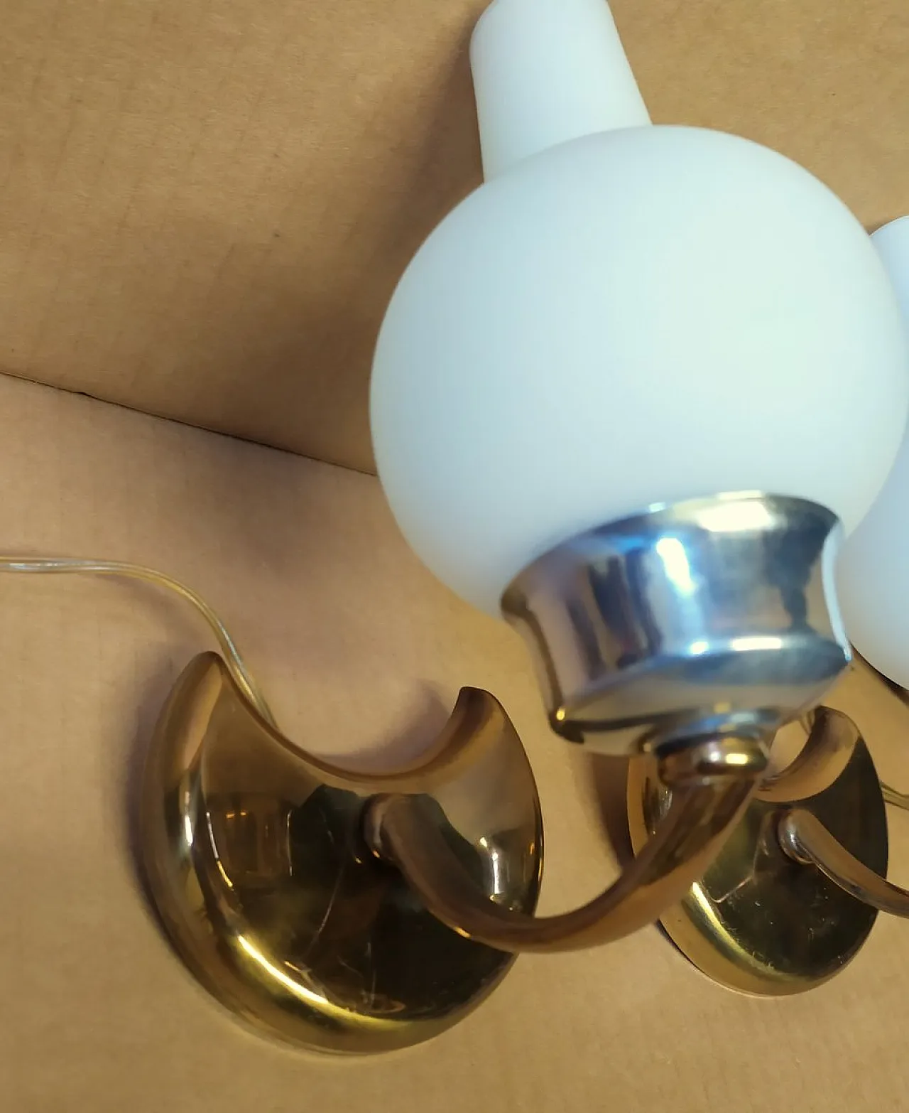 Pair of small wall lights by Stilnovo, 1950s 2