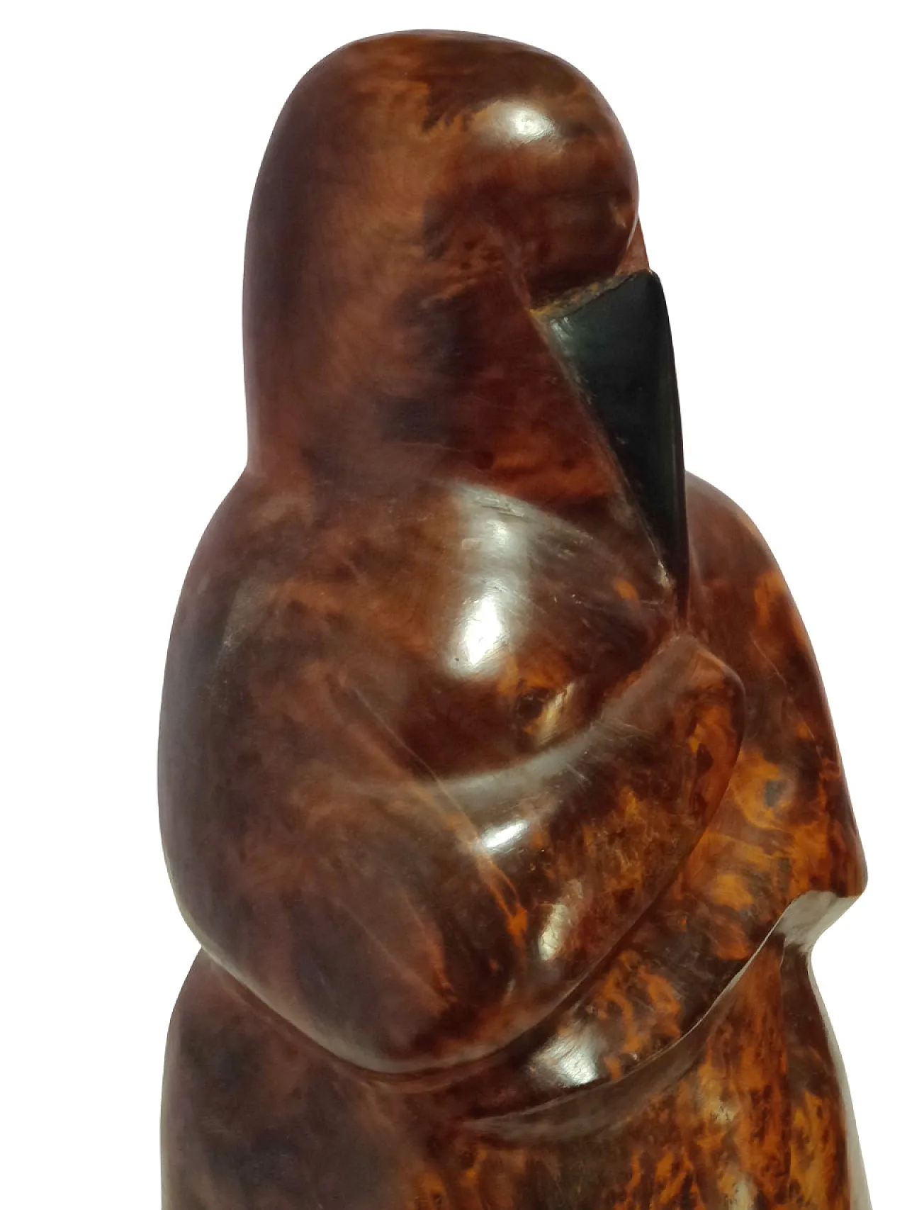 Scultura in radica di Tuia raffigurante donna con hijab, anni '60 16