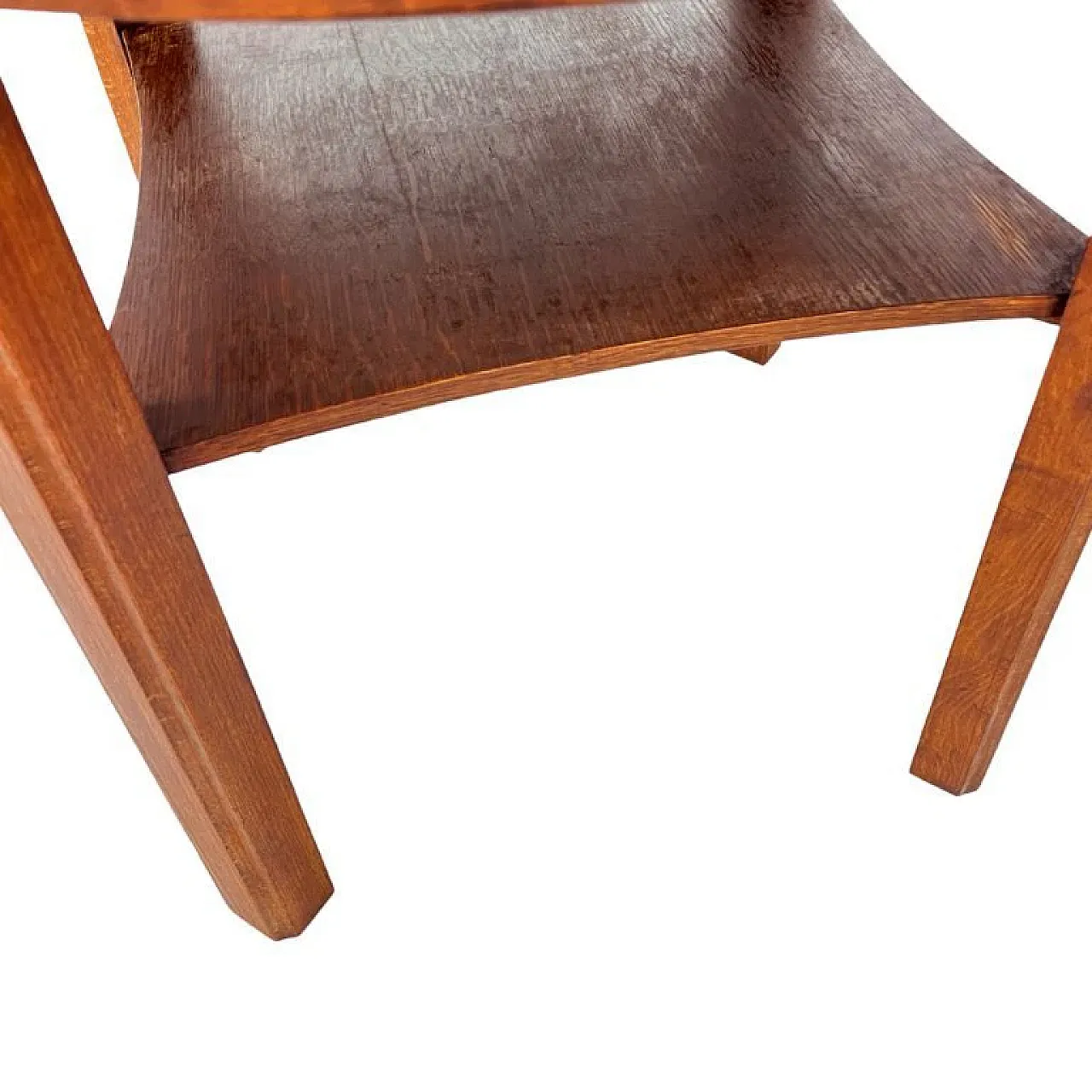 Art Deco wooden round coffee table, 1960s 3