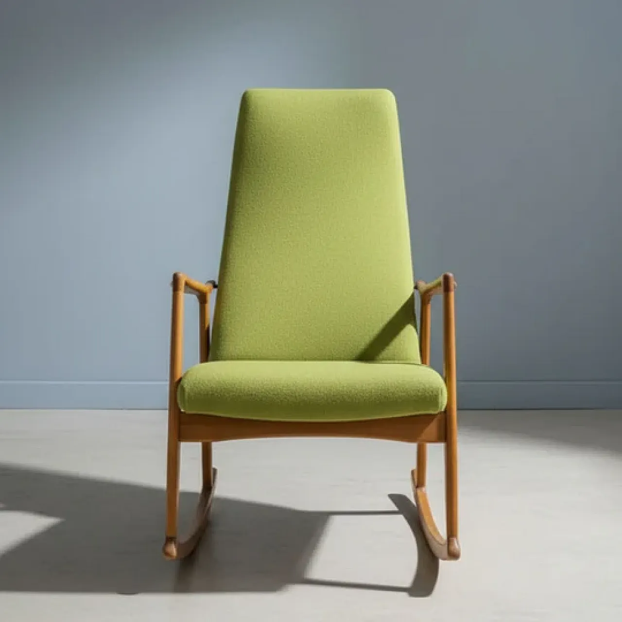 Sedia a dondolo in stile scandinavo Dřevotvar, fine '900 2