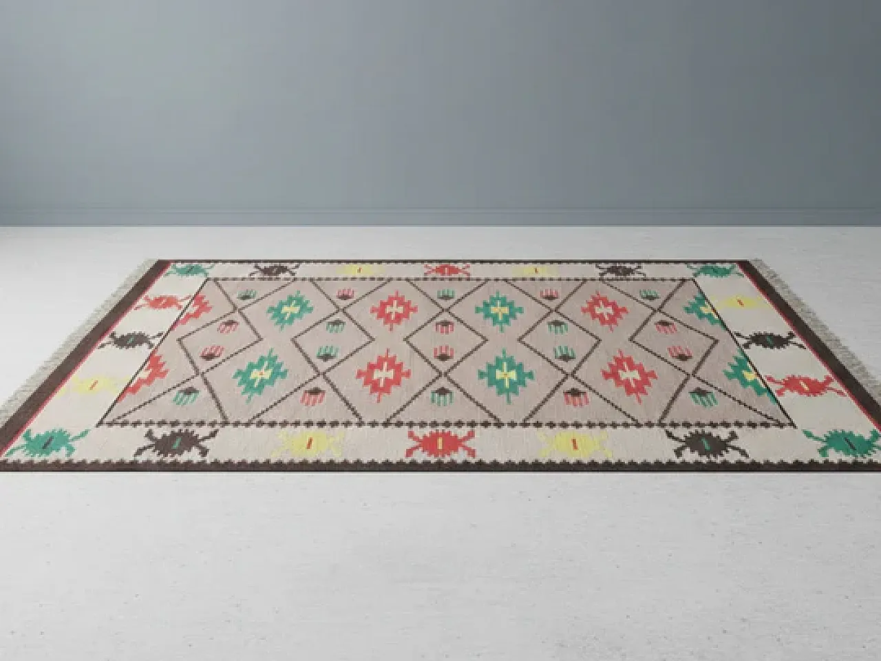 Tappeto geometrico, anni '60 2