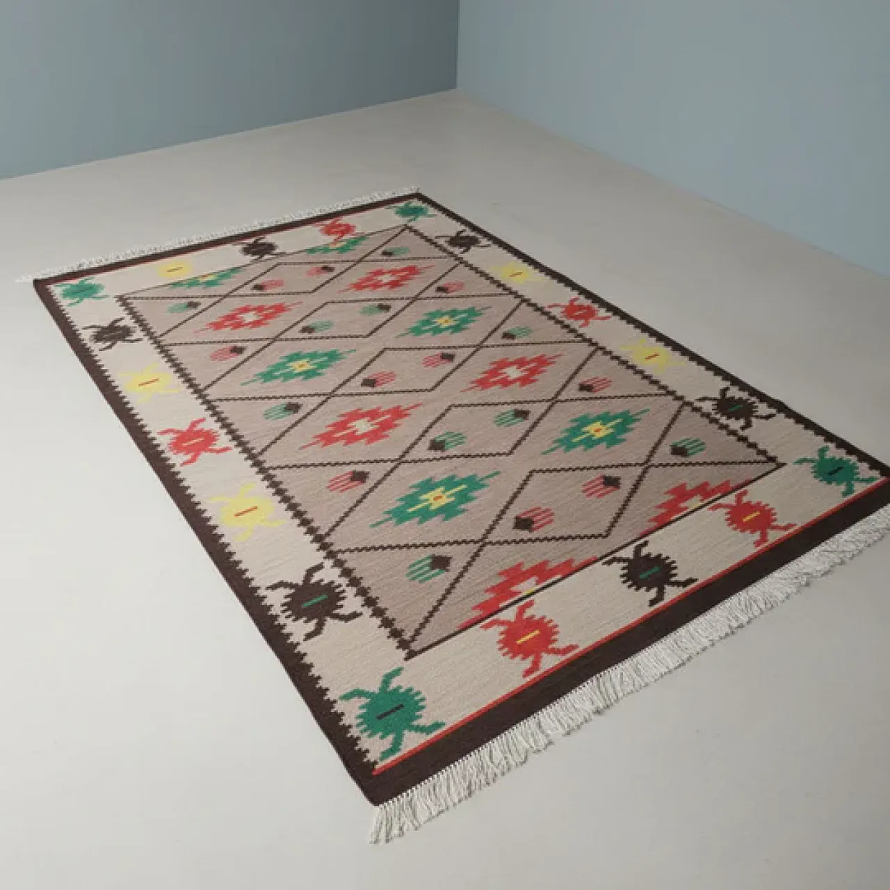 Tappeto geometrico, anni '60 3