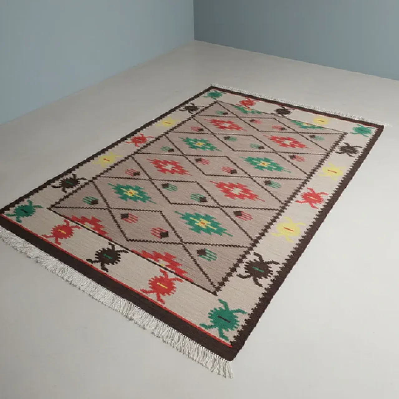 Tappeto geometrico, anni '60 5